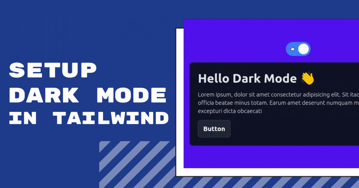 Create a Dark Mode toggler with Tailwind 鈿★笍