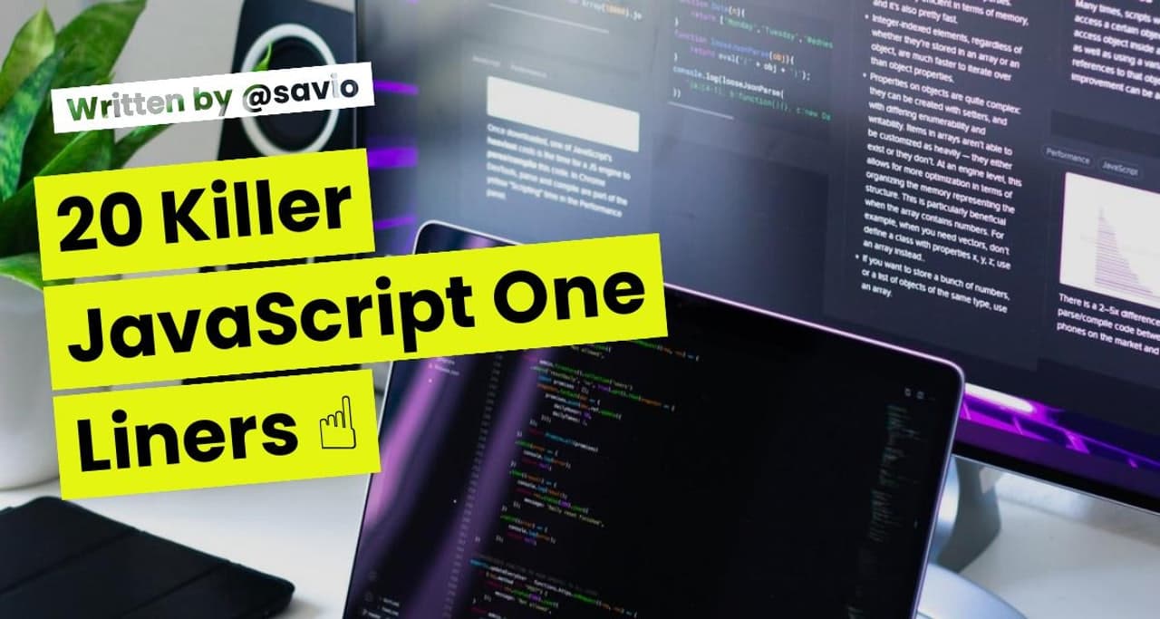 20 Killer JavaScript One Liners โ๏ธ